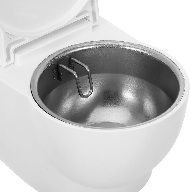 Wall Mounted Toilet Shaped Ashtray With Lid PP Stainless Steel Bathroom Ash Holder For Indoor Smoking - Image 3